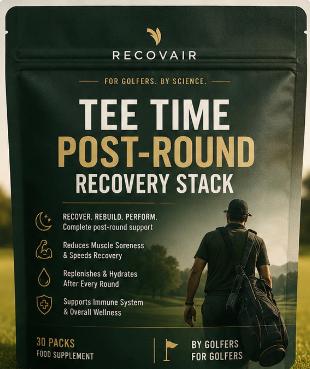Tee Time Post-Round Recovery Stack